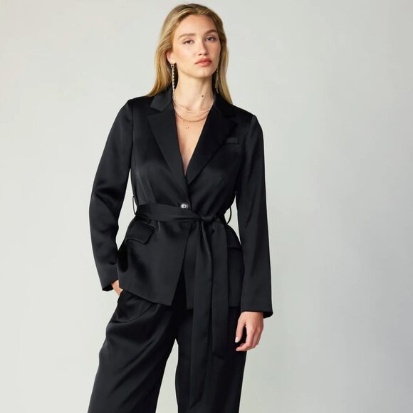 Miranda Silky Belt Blazer - Current Air - Picture 2 of 4